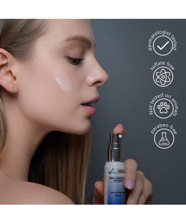 Professional Acne Serum - Non-Sticky Face Moisturizer for Acne Scars Control | No Parabens & Sulfates | 1.1 Oz - Buy Online on GoSupps.com