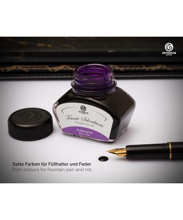 Octopus Fluids Fountain Pen Ink Fountain Pen Writing Ink Refill Ink Aubergine 30ml - Buy Online on GoSupps.com