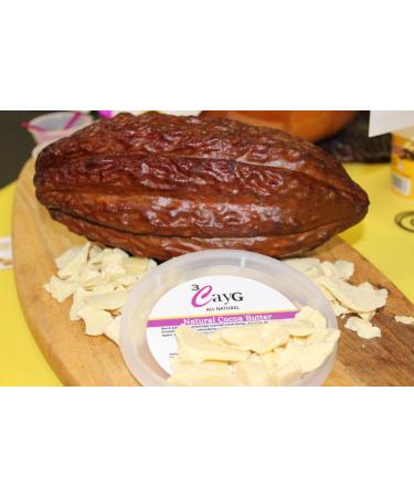 Ghanaian Cocoa Butter - 100% Pure & Natural (5LBS) | 3CayG - Buy Online on GoSupps.com