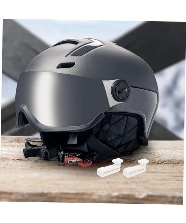 Fomiyes 2 Pairs of Creative Ski Helmet Mask Clips - Durable Hooks for Ski & Snowboard Face Masks | Bike Helmet Accessories - Buy Online on GoSupps.com