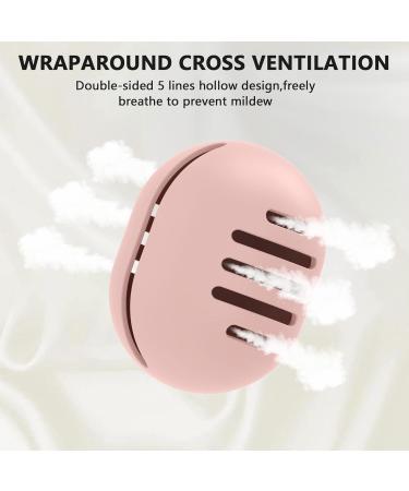 Fauxomor 3-Pack Make-Up Sponge Holder - Breathable Silicone Beauty Blender Travel Bag for All Sizes - Sustainable Portable Cosmetic Tool in Pink Rose Red & Red - Buy Online on GoSupps.com