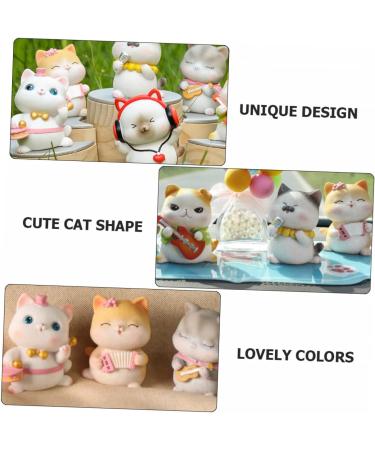 Buy Ciieeo Mini Resin Cat Ornaments - Perfect Animal Cake Toppers & Desk Decor - International Shipping Available - Buy Online on GoSupps.com