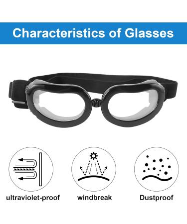 Small Dog Glasses - Adjustable UV Protection Sunglasses for Puppies & Cats | Windproof & Snow-Safe with Flexible Straps - Buy Online on GoSupps.com