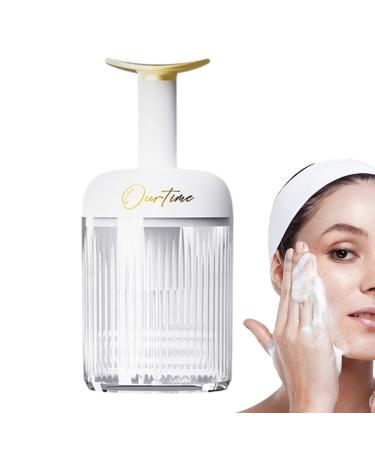 Face Wash Foam Maker Face Wash Foam Maker - Rotating Skincare Foam Maker Skincare Cleaning Tools White