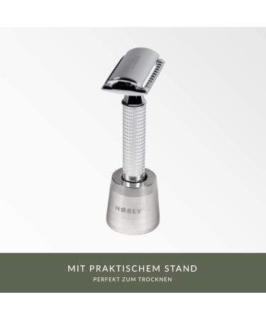 N bly Safety Razor Set for Men & Women | Eco-Friendly Shaving with Blades & Stand - International Shipping Available - Buy Online on GoSupps.com