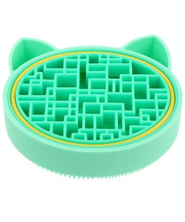 2-in-1 Makeup Brush Storage Box & Scrubber - Versatile Brush Holder & Mat in Green | International Shipping Available - Buy Online on GoSupps.com
