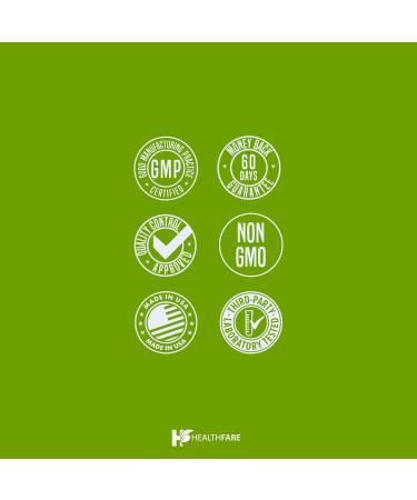 Healthfare Ginkgo Biloba Extract 7500mg | 200 Vegan Capsules | Extra Strength Standardized Herbal Supplement | Supports Brain Function Memory & Focus | Non-GMO Gluten-Free | Made in USA - Buy Online on GoSupps.com