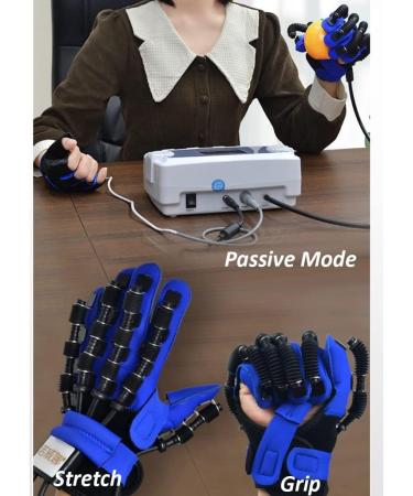 Electric Training Gloves Stroke Hemiplegia Finger Rehabilitation Device for Long-Term Relief Cramps Stiffness Passive Mode & Mirror Mode Strength Adjust (Left Hand X) - Buy Online on GoSupps.com