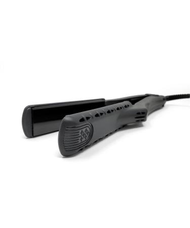 CROC LED Black Titanium Flat Iron 1 Inch - Premium Hair Straightener for Sleek Styles | International Shipping Available - Buy Online on GoSupps.com