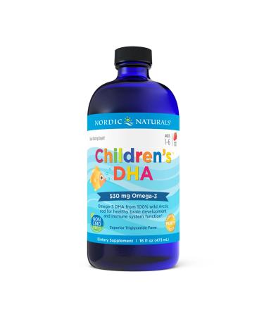 Nordic Naturals Children's DHA Strawberry Ages 1-6 530 mg 16 fl oz (473 ml)