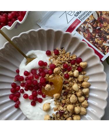  ZBARZ Zbarz Vegan Grain Protein Granola & No Added Sugar (Alammond Pomegranate 200g) - Keto Knusper Muesli Breakfast for Weight Loss and Workout - Crunchy Cereal Made from - Buy Online on GoSupps.com