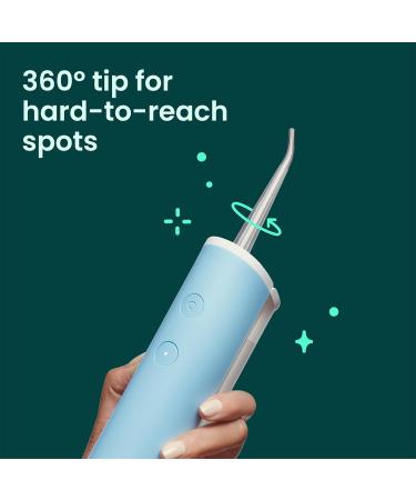 Buy Quip Water Flosser - Cordless Teeth Cleaner Adjustable Pressure & 360 Tip - Sky Blue - International Shipping Available - Buy Online on GoSupps.com