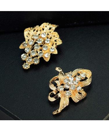 Ezing Lot 24pc Rhinestone Crystal Brooches Pins - DIY Wedding Bouquet Kit - Buy Online on GoSupps.com