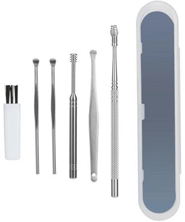 Mona43Henry Ear Wax Pickers Stainless Steel Earpick Wax Remover Curette Ear Pick Cleaner Spoon Cleaning Tools with Box Presents - Buy Online on GoSupps.com