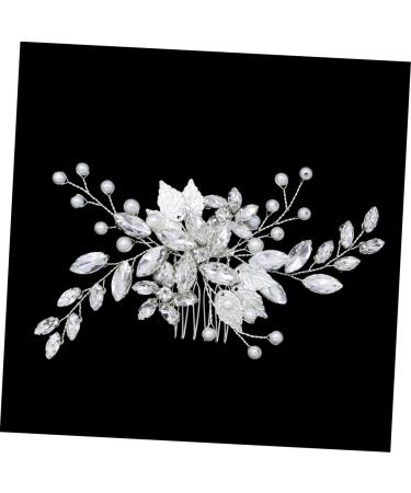 FRCOLOR bridal side comb wedding side comb wedding flower hair comb wedding hair accessories jewelry comb bride pearl hair comb wedding diamond comb bridal hair comb grace banquet crystal - Buy Online on GoSupps.com