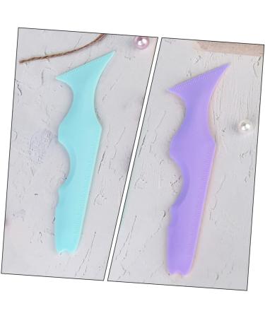 Beavorty 3pcs Silicone Beauty Ruler Purple Eyeliner Pencils Lipstick Wearing Aid Makeup Supply Supplies Girl - Buy Online on GoSupps.com