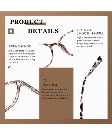 FONHCOO Blue Light Filter Glasses for Women - TR90 Lightweight Anti-Fatigue Gaming Safety Glasses - Buy Online on GoSupps.com