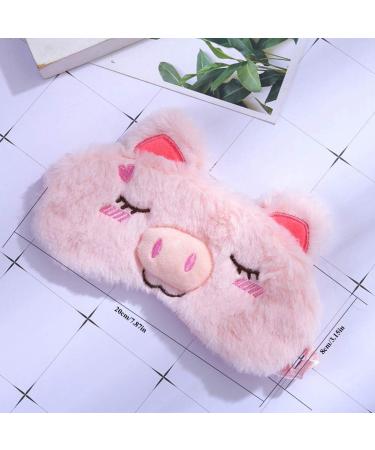 4 Pack Cute Animal Sleeping Masks for Girls and Women - Soft Plush Blindfolds for Kids, Teens - Perfect for Travel, Nap, and Night Sleeping - Buy Online on GoSupps.com