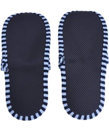 Alomejor Foldable Travel Shoes - Portable Striped Spa House Shoes for Men - Washable Non-Slip Soft Cotton Interior Footwear - Buy Online on GoSupps.com