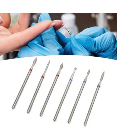 6PCS Tungsten Steel Cuticle Remover Bit Set for Fast Gel Removal Multi Functional Rotate Freely Suitable for Manicure Pedicure - Buy Online on GoSupps.com