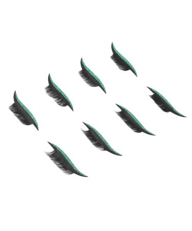 Strong Stickiness False Eyelashes Stickers - Reusable Thick Eyelashes for Festivals & Parties - Shop Green Now - Buy Online on GoSupps.com