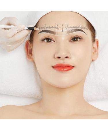 Baluue 100pcs Eyebrow Ruler White Eyebrow Shape Measurements Eyebrow Measurement Tool 18X2.2CM White - Buy Online on GoSupps.com