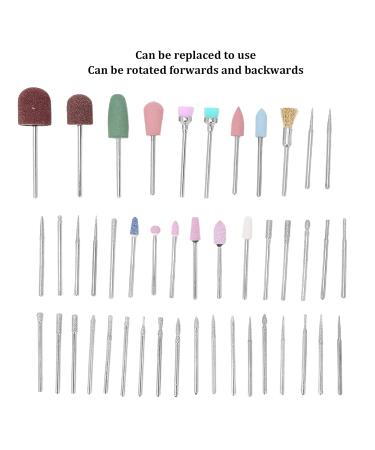 45PC Nail Drill Kit Set - Carborundum Manicure Tools for Dead Skin Removal & Polishing | International Shipping Available - Buy Online on GoSupps.com