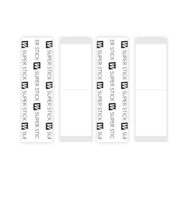 Walker Tape Co. Stick Tape Straight Strips by Walker 36 pcs (1in x 3 in) Clear 1x3 Inch (Pack of 36)
