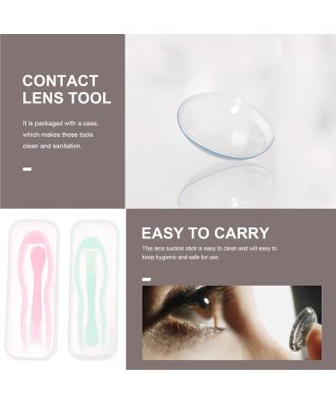 10-Pack Tweezers with Suction Cup - Glasses Holder & Contact Lens Remover | AB Medical Plastic Travel Case for Colored Lenses - Buy Online on GoSupps.com