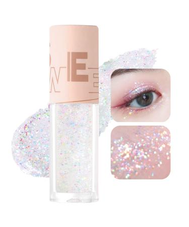Jutqut Liquid Glitter Eyeshadow - Shimmery & Sparkle Liquid Eyeliner  Shinny Eye Makeup  Long Lasting  Quick-Drying  Subtle Shimmer Eye Shadow Stick with Gel Texture  03Colorful Sequins