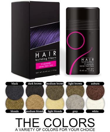 Fluff Up Secret Hair Fibers - 2 Bottles of Unisex Powder for Instant Hair Loss Concealment | Natural Keratin Fibers for Thinner Hair (Black) - Buy Online on GoSupps.com