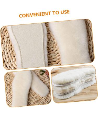 FOMIYES 5 Pairs Wool Insoles - Comfortable Winter Fleece Inserts for Boots | Unisex Shoe Soles for Enhanced Warmth - Buy Online on GoSupps.com