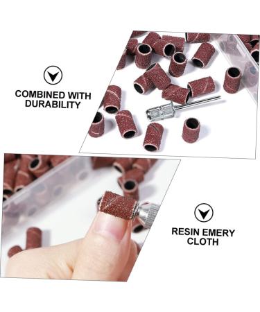 Healeved 1 Box Boxed Manicure Circle Nail Art Sanding Bands Nail Bits Hair Scrunchie Chiffon Acrylic Nails Sanding Tool Electrical Tools White Gel Polisher Resin Abrasive Cloth Advanced 1.27x0.8cm Assorted Color - Buy Online on GoSupps.com