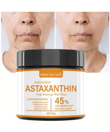 2PCS Astaxanthin Face Cream Anti-Aging Face Moisturizer For Reduce Wrinkles & Fine Lines Daily Repair Facial Moisturizing Cream for Women and Men Antioxidant and Nourish All Skin Types - Buy Online on GoSupps.com