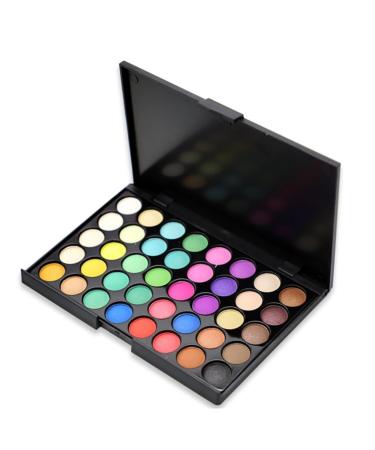 FOMIYES 40 Cosmetic Eye Pallet Colors Combination Shadow Makeup 1 count (Pack of 1) As Shown