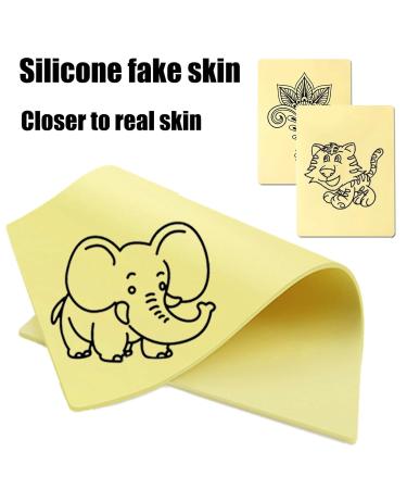 SOTICA 3MM Blank Tattoo Skin - 5PCS Double Sided 8x12 Fake Tattoo Practice Skins for Beginners and Experienced Artists - Tattoo Supplies Pack of 5 - Buy Online on GoSupps.com