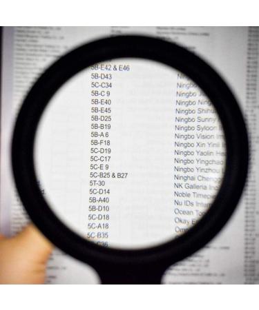 Handheld Magnifying with Light 40X Illuminated Magnifier 12 LED Lights Compatible with Child Elderly Seniors Reading Black Good Times - Buy Online on GoSupps.com