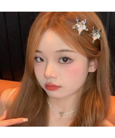 Delicate Glistening Star Y2K Barrettes Clip Harajuku Hairpin Sweet Girls Hair Harajuku Lady Mini Shimmering Star Cute Hair Clip Unique Hair Clip - Buy Online on GoSupps.com