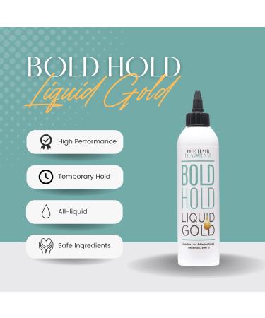 Buy The Hair Diagram - Bold Hold Liquid Gold - Glueless Lace Gel for Wigs & Hair Systems - Non-Toxic Alcohol Free Water-Based Styling Agent - 8oz | International Shipping - Buy Online on GoSupps.com