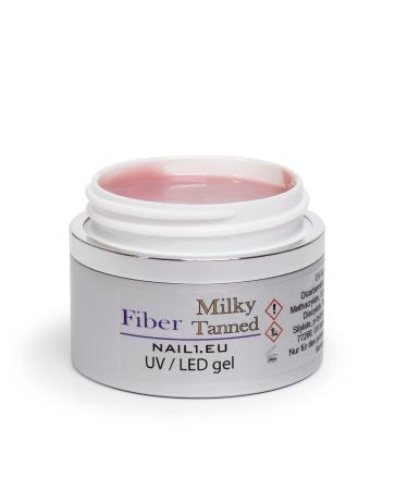 NAIL1.EU FIBER Milky Tanned UV/LED Camouflage 1-Phase Gel Fiberglass Gel HEMA-Free 55ml