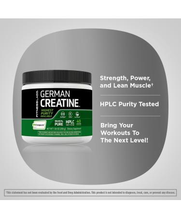 Fitness Labs German Creatine Powder | 7.05 oz | 39 Servings | Pure Monohydrate Supplement for Optimal Performance - Buy Online on GoSupps.com