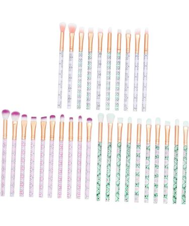 Ipetboom 10pcs Makeup Green Plastic Supplies Eyeshadow Care Eye Beauty Handle Hair Cosmetic - Buy Online on GoSupps.com