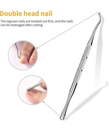 Professional Podiatrist Toenail Clippers with Fine Steel Nail Remover Curved Design for Healthy Toenails Removes Dirt Easily - Buy Online on GoSupps.com