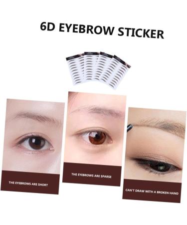 Housoutil 4pcs Eyebrow Stickers Stick on Eyebrows for Women Artificial Eyebrow Semi- Tools 6d - Buy Online on GoSupps.com