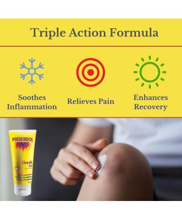 Perskindol - Muscle and Joint Pain Cream Topical Muscle Cream All Natural Extra Strength Muscle Relaxant Swelling Bruises - 100ml Tube - Buy Online on GoSupps.com