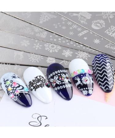 Danlai Christmas Nail Stamping Plates Kit - 6 Snowflake & Tree Designs for Manicure Art | Perfect for Women & Girls - Buy Online on GoSupps.com
