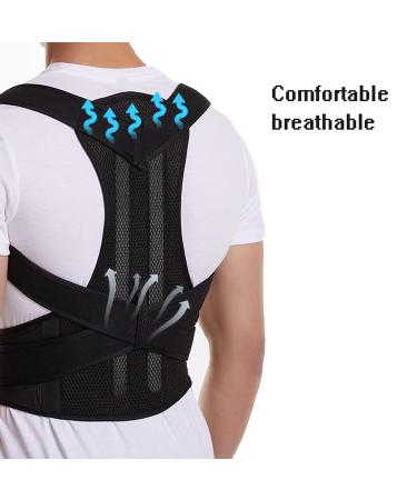 S-5XL Plus Size for Men and Women Teenager Student Adjustable Back Brace Upright Full Back Support Straightener Prevent Scoliosis Improve Hunchback - Buy Online on GoSupps.com