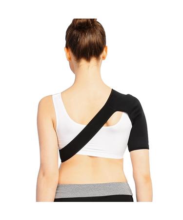 F&Y Right Shoulder Compression Support Brace | Neoprene Arm Stabilizer Sleeve for Pain Relief & Rotator Cuff Recovery - Flexible Strap for Men & Women - Buy Online on GoSupps.com