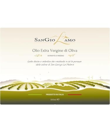  SanGioL'amo SanGioL'amo Extra virgin olive oil (2 x 500 ml) - 100% made in Italy - cold pressed. - Buy Online on GoSupps.com