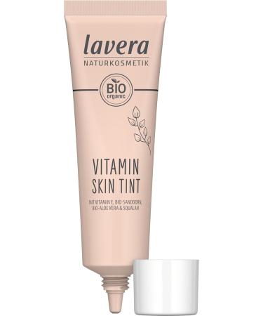 Lavera Vitamin Skin Tint Tanned 03 - Vegan Foundation for Fresh Complexion & Natural Finish - 30 ml - Natural Cosmetics - Buy Online on GoSupps.com
